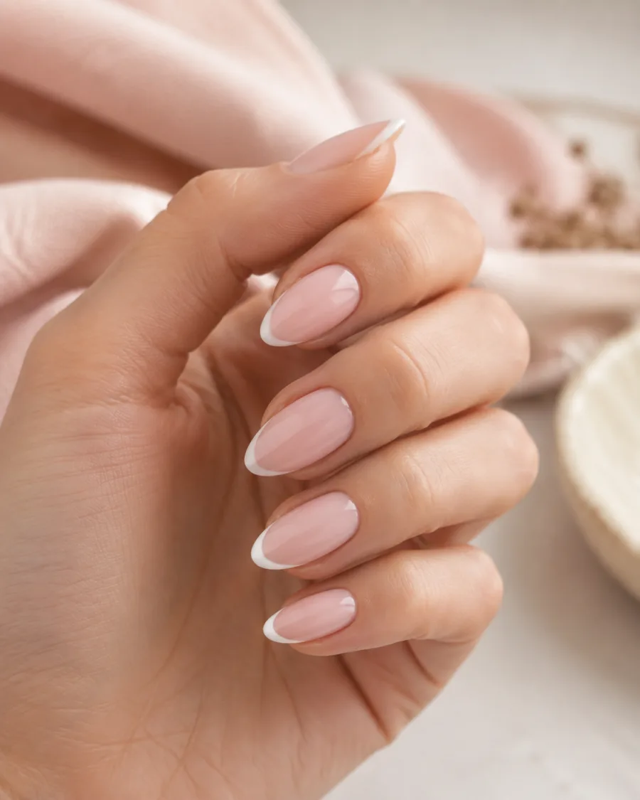 Soft blush French manicure inspiration
